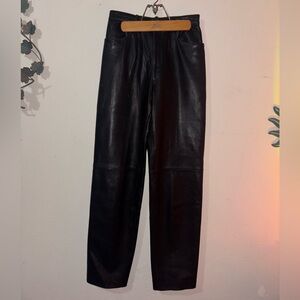 Black Leather Pants